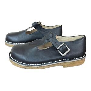 NEW Little Raggio Navy Blue T-Strap Shoes Rubber Sole Girl's EU 29/US 12